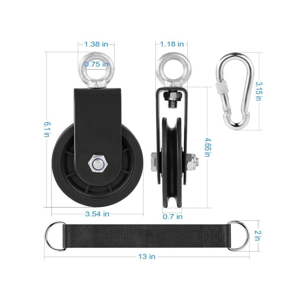 Polia de tensão acessórios suporte de fitness polia puxar para baixo alça pendurado roda equipamentos fitness pórtico re