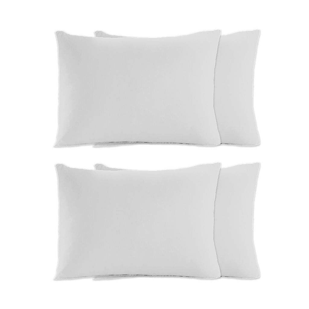Kit 4 Fronhas em Malha Lisa Vivaldi Branco