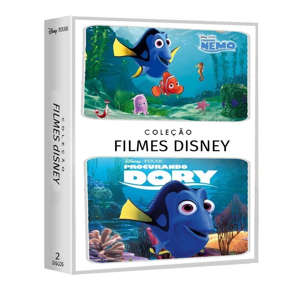 Dvd Procurando Nemo 2003 e Dory 2016 Duologia - 2 Dvd
