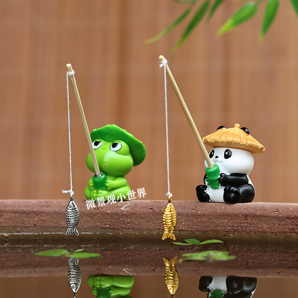 Panda Pesca Sapo Decoração Pêndulo Ecológico Antigo Método szxycw.my20260529