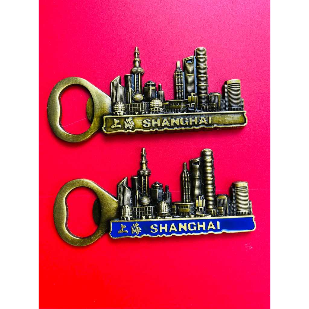 Abridor de garrafas de pérola Oriental Shanghai lembranças turísticas adesivos de geladeira presentes criativos Metal ma