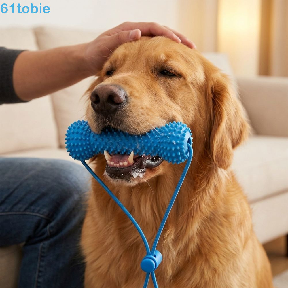 Vara De Dentição Para Cães TOBIE , Brinquedo De Limpeza De Dentes De Animais De Estimação Anti-Asfixia Resistente À Mord