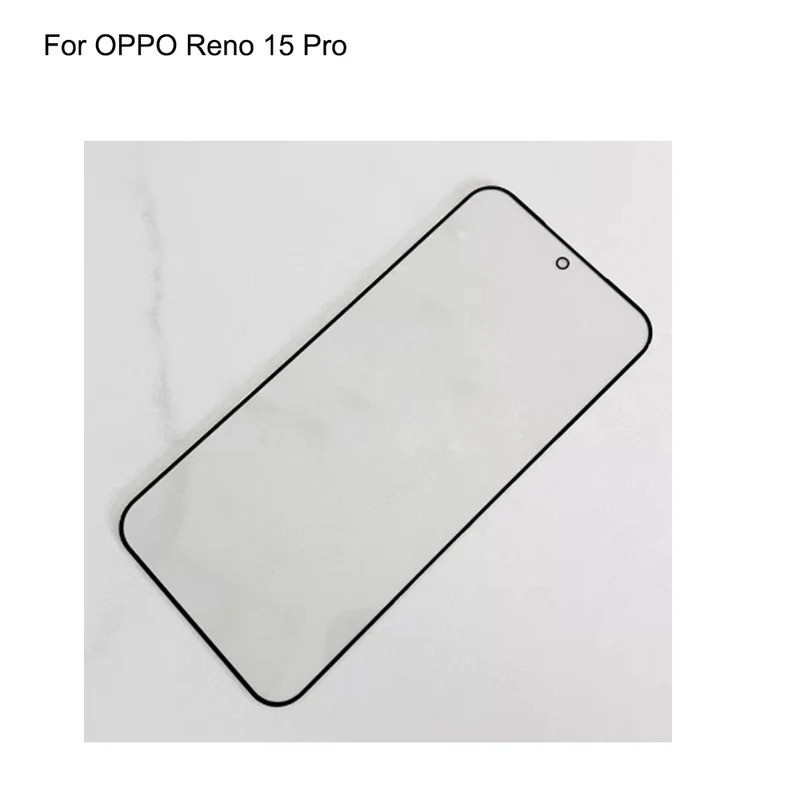 Para OPPO Reno 15 Pro, lente de vidro LCD frontal, painel de tela sensível ao toque, vidro externo da tela para OPPO Ren