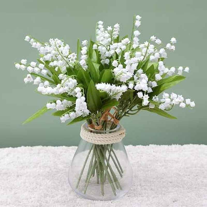 Casamento De Carrilhão Sino 18 Falso Vento Vale Jardim Para Flor Maio Orquídea Lírio Do Peças A Planta , O Buquê Branco