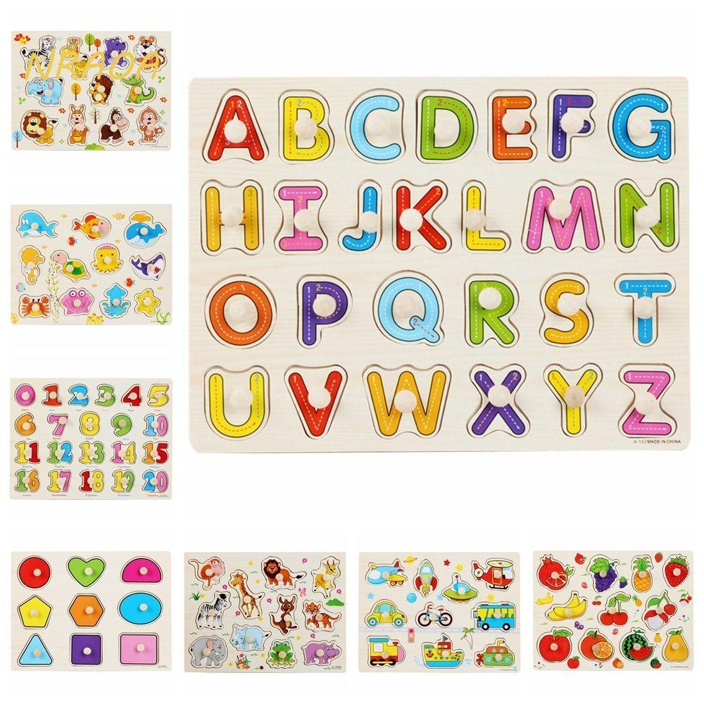NRAOA Puzzle Hand Grab Board , Brinquedos De Quebra-Cabeça De Cultivo 3D , Jogo Cognitivo Educacional Precoce