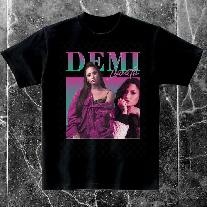 Camiseta Premium Demi Lovato Casual Camisa 100% Algodão Blusa Unissex