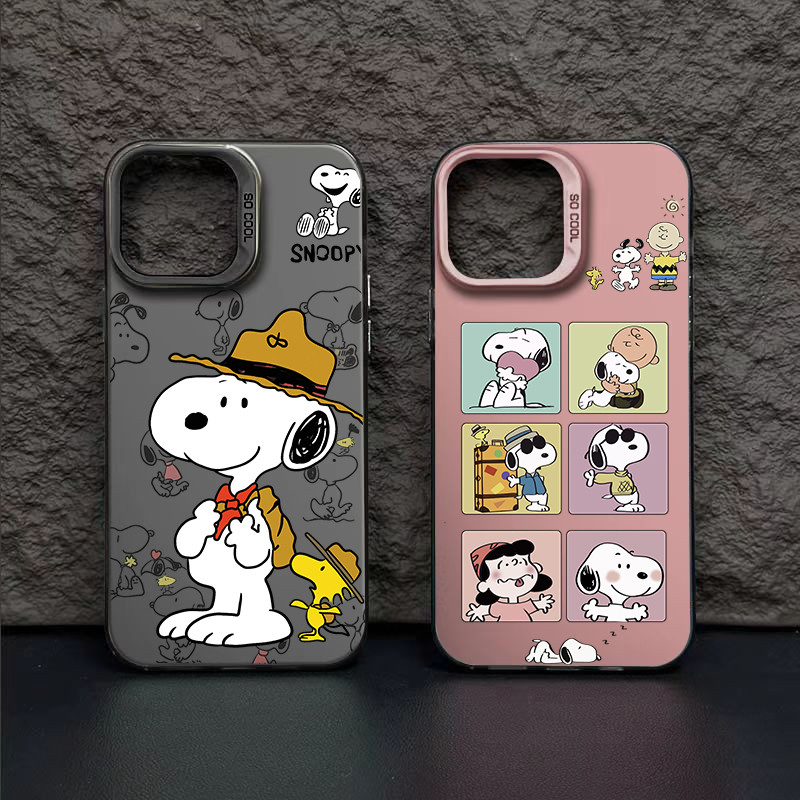 Capa de Telefone Bonita e Fofa do Snoopy para Samsung A57 A56 A55 A54 A16 A06 A15 A14 A53 A12 A13 A73 A36 A32 A26 A73 A3