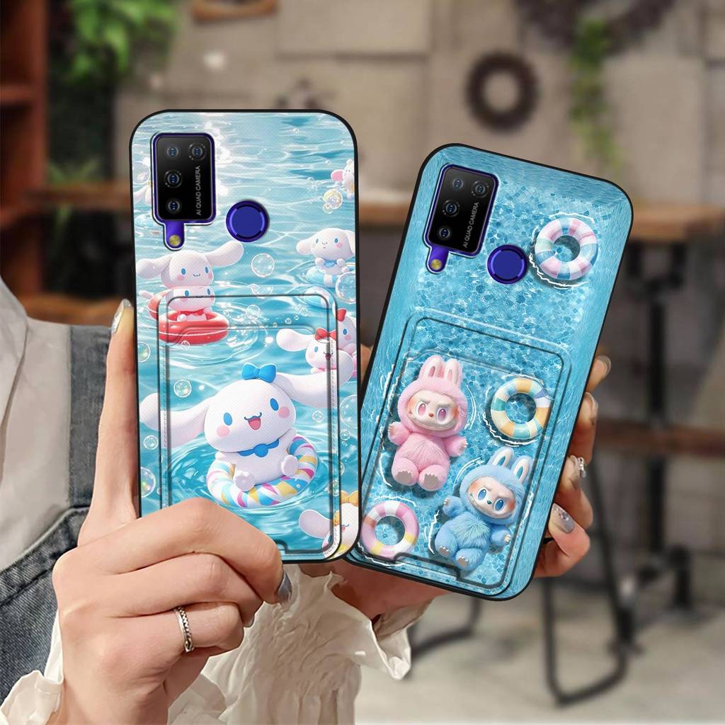 Bolsa De Cartão Capa Protetora De Telefone Para Doogee N20 Pro Macia Fofa De Silicone Envoltório Completo slot À Prova D