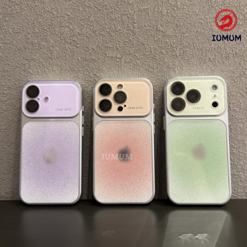 Novo Glitter Gradiente Capa Protetora Para iPhone 11 12 13 14 15 16 17 Pro Max Luxo Moda Traseira