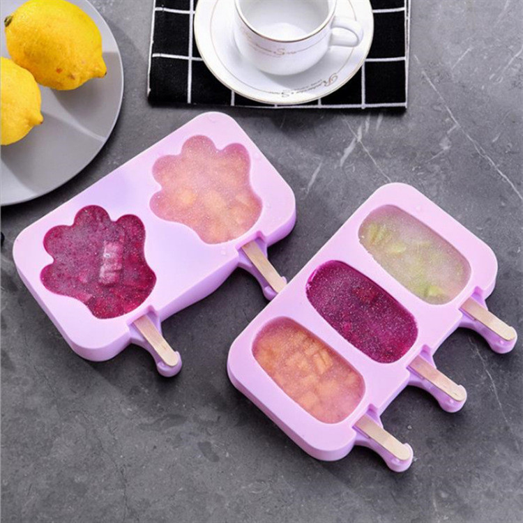 Forma de silicone para sorvete caseiro, forma para picolé, caixa para sorvete, forma para picolé para uso doméstico, mod