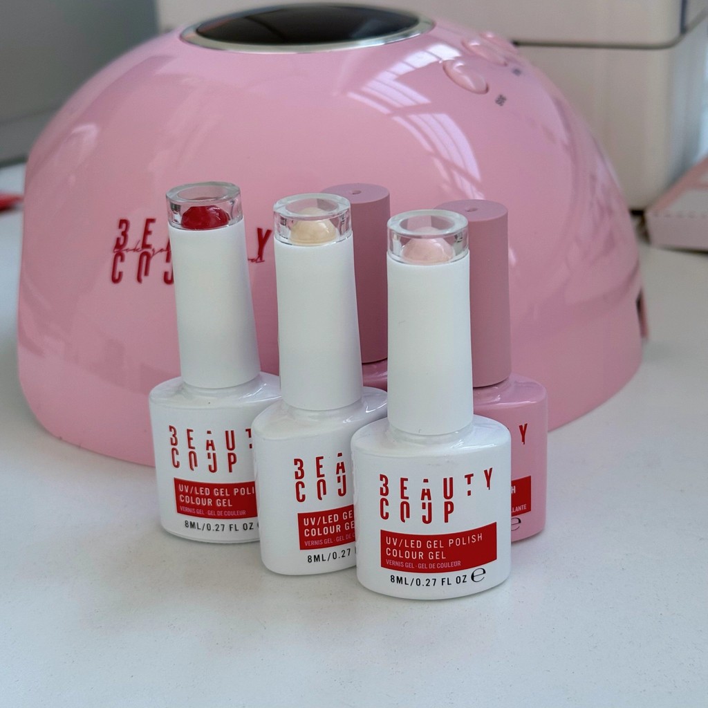 Um conjunto completo!Casa iniciante Manicure fototerapia lâmpada de cozimento + esmalte, secagem rápida não preto mãos t