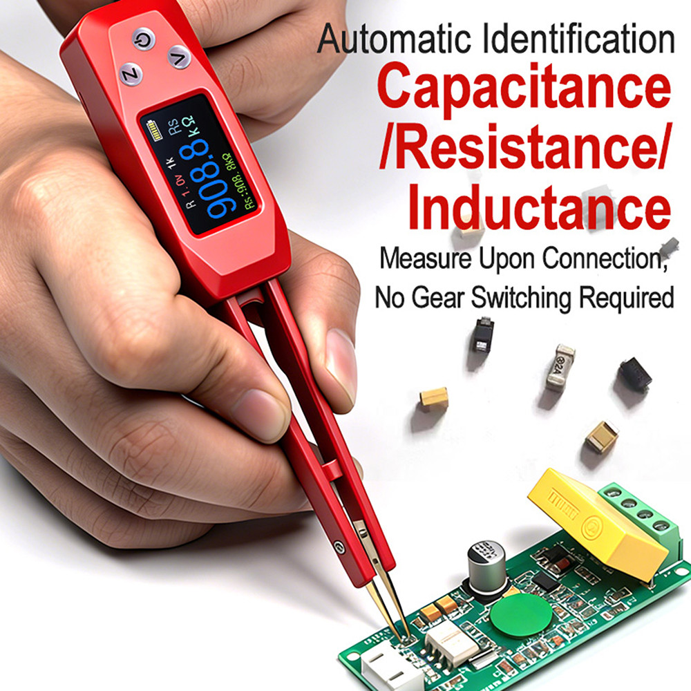 ZIQQUCU PZEM-039 DC 5V 1A Inteligente Digital Pinça-Estilo LCR Ponte Resistor/Indutor/Capacitor Componente Testador Mult