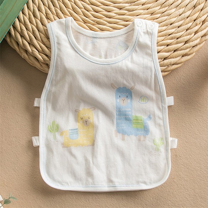 Verão crianças pipa camisa colete bebê puro algodão pipa colete verão masculino feminino bebê suor-absorvente camisa res