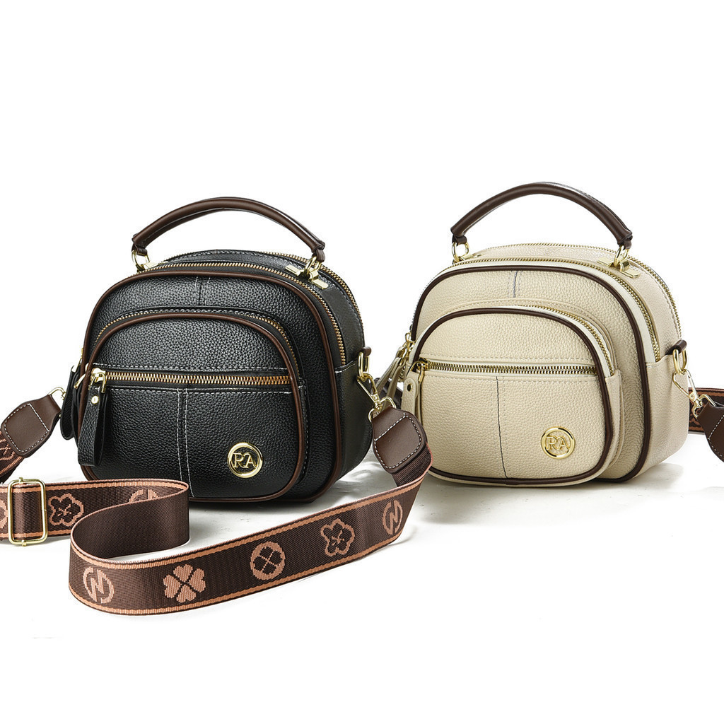Bolsa De Crossbody De Capacidade Grande De Três Camadas Para Senhora - Alta Qualidade