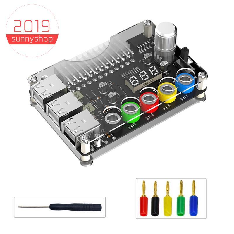 [Bestseller S] Placa De Fuga De Fonte De Alimentação ATX De 24 Pinos Módulo Botão De Tensão Ajustável 6 Portas USB 2.0 S