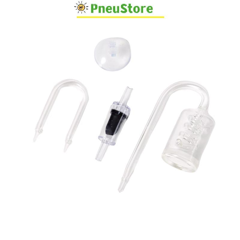 haostone Aquário Difusor De CO2 Tanque De Vidro Em Forma De U CO2 Bolha Atomizador Reator Regulador Solenóide Musgo CO2