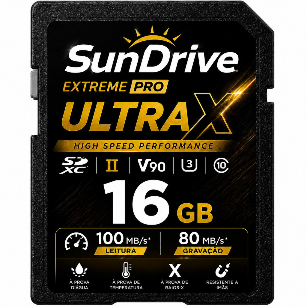 Cartão de Memória 16GB Original para Câmeras Digitais Filmadoras Full HD e DVR