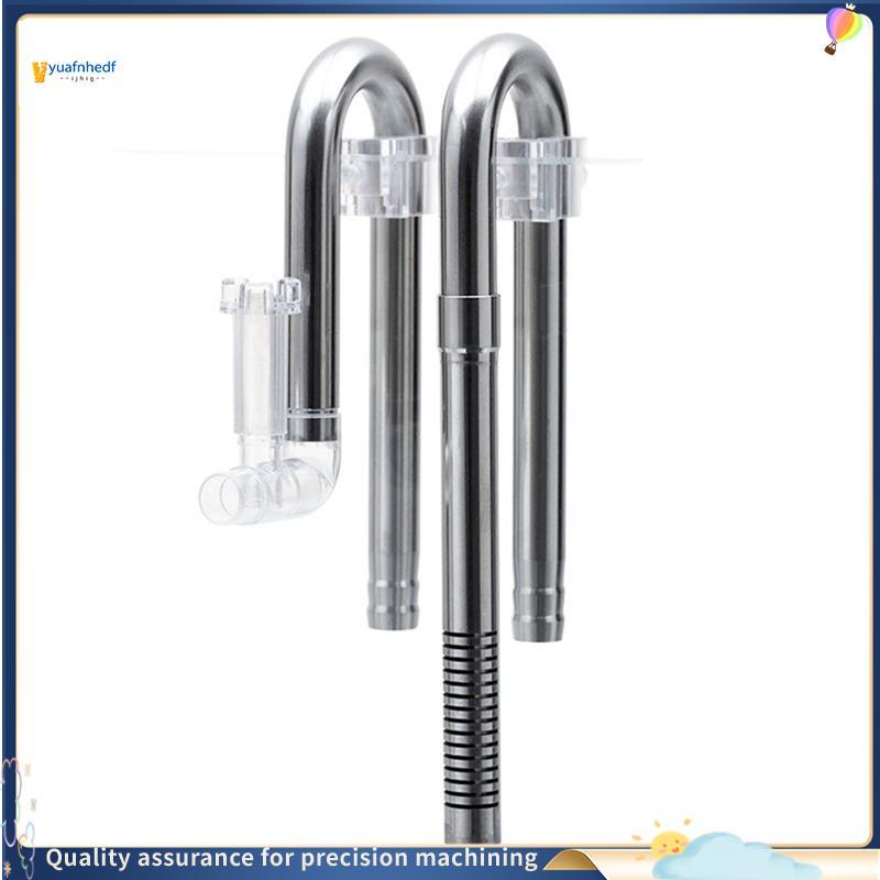 Nobleflyingprudenc2 Aço Inoxidável Aquário Entrada De Água Skimmer Waterweed Tubo Camarão Mangueira Suporte Acessórios F