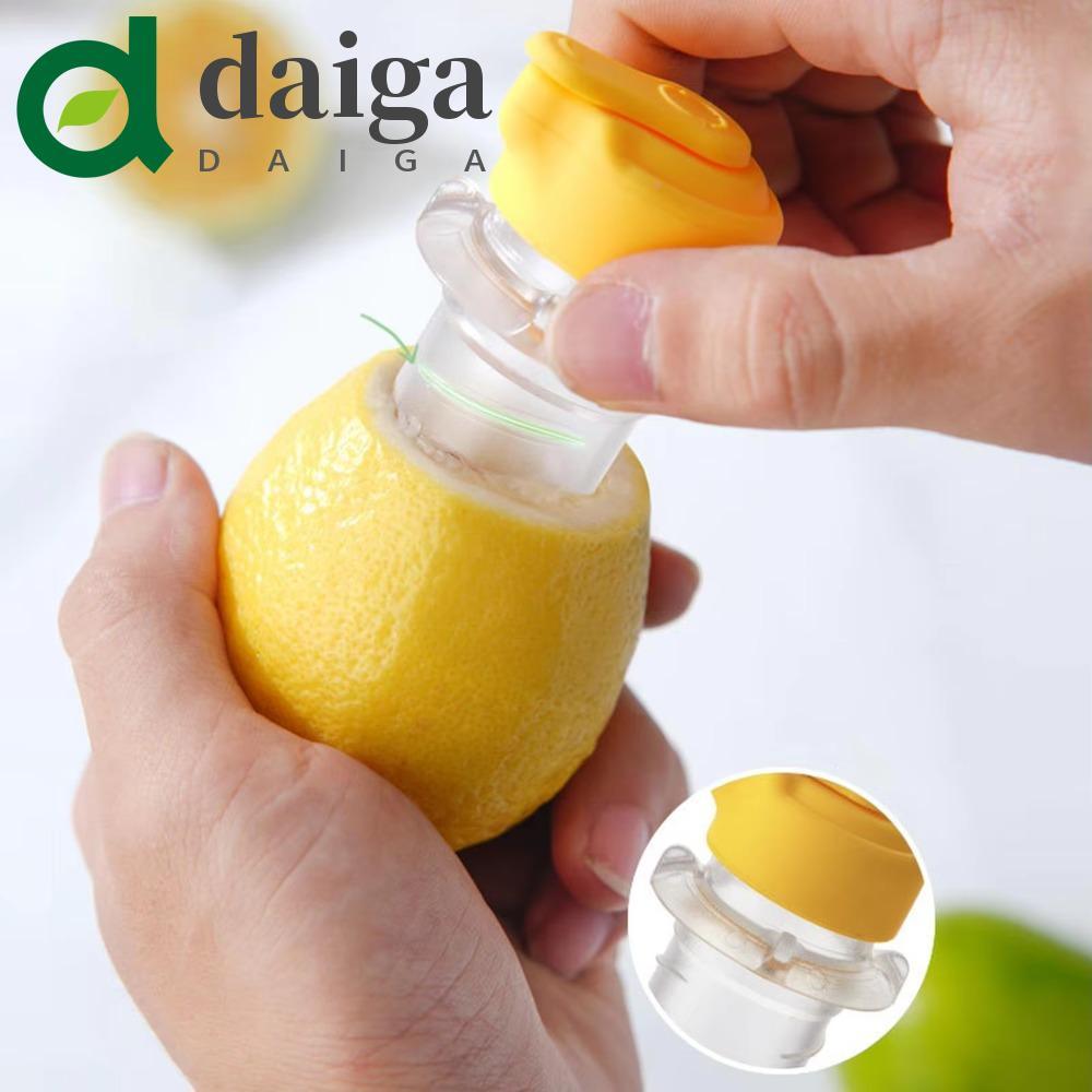 DAIGA 2 Pcs Espremedor Manual De Limão , Selado Com Tampa De Silicone Para Manter Fresco , Removível
