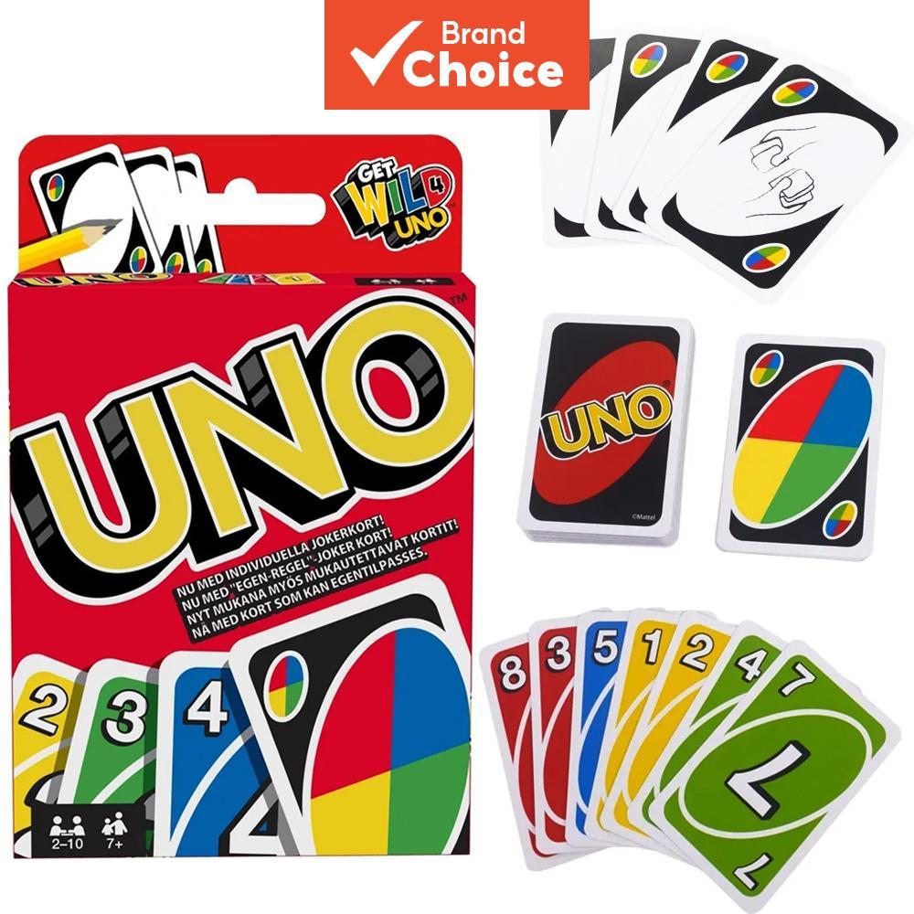 Mattel UNO FLIP! Jogos de Tabuleiro WILD! Jogo de Entretenimento Familiar Divertido com Cartas para Crianças Presente