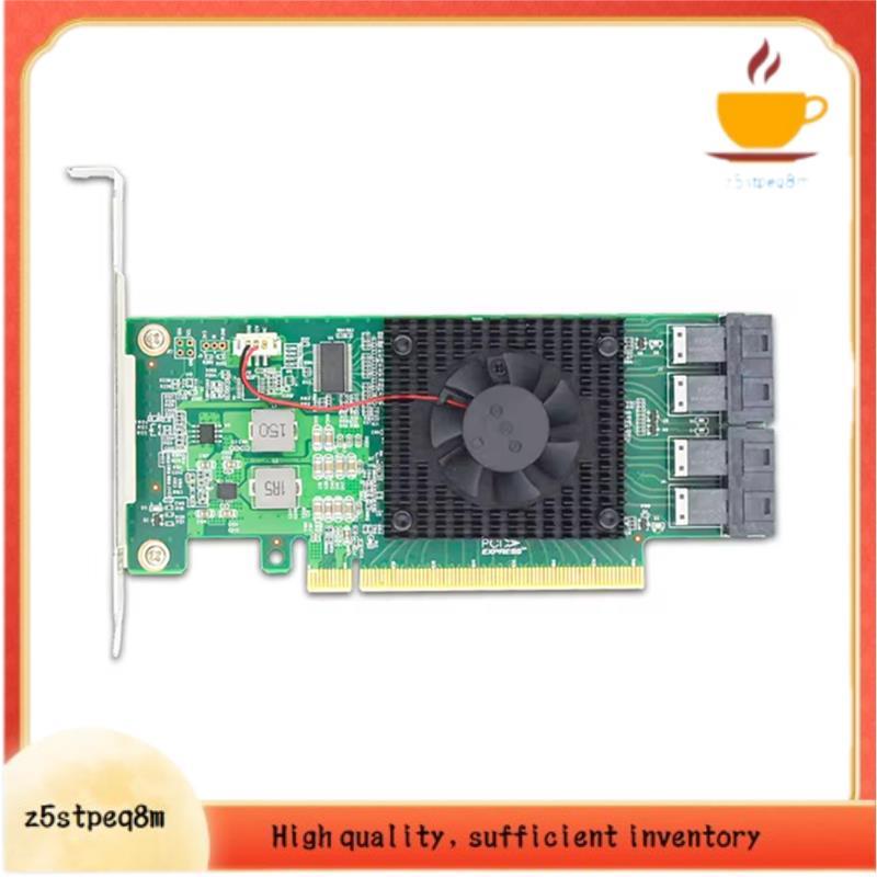 Adaptador De Switch SSD PCIe3.0 X16 Para 4 X U . 2 NVMe Com Controlador PLX8747 , Não Exigem A Bifurcação Da Placa-Mãe