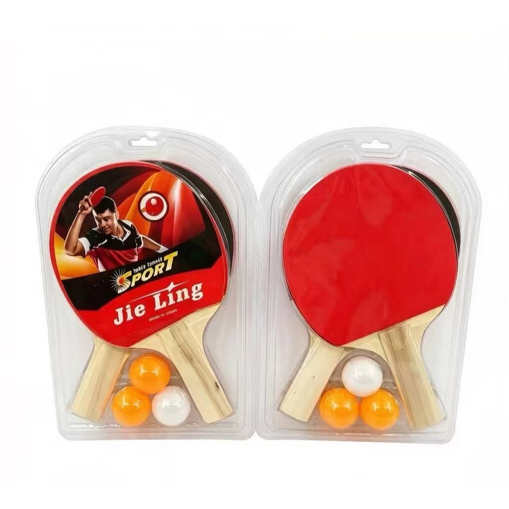 Kit Ping Pong Tênis De Mesa 2 Raquetes 3 Bolinhas--26152