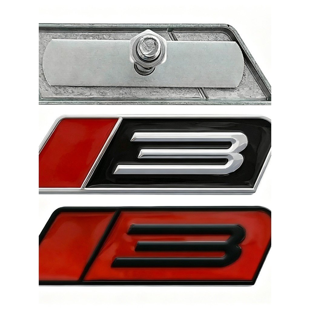Novo produto adequado para modificação do emblema lateral Ford Mustang 3, emblema da grade 3, kit de carroceria para par