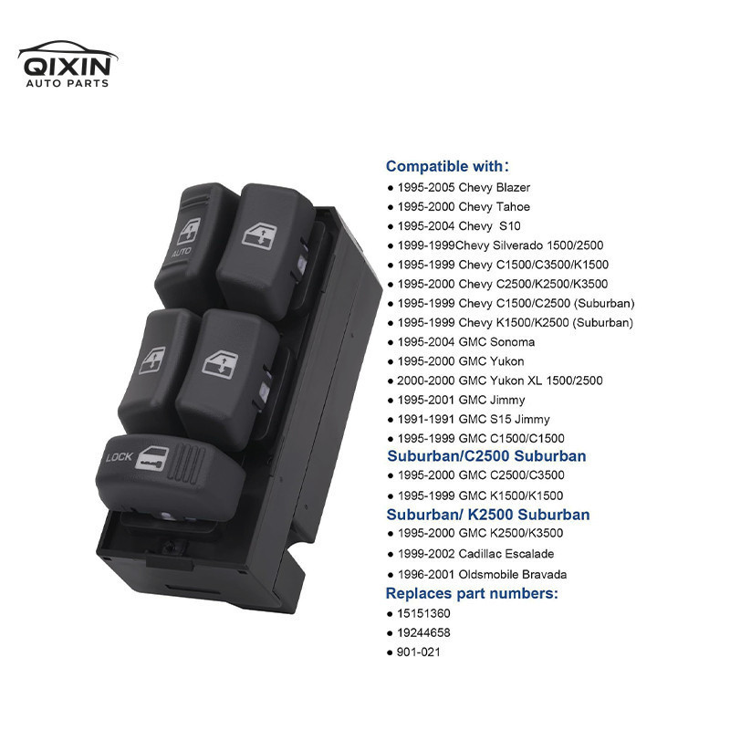 Botão Interruptor De Janela Elétrica GM BLAZER S10 1995/2011 SILVERADO