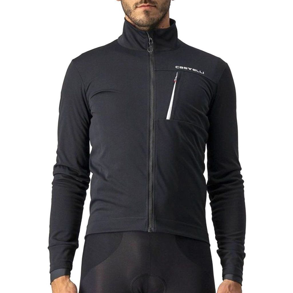 Jaqueta de Ciclismo Castelli Go Jacket Preta