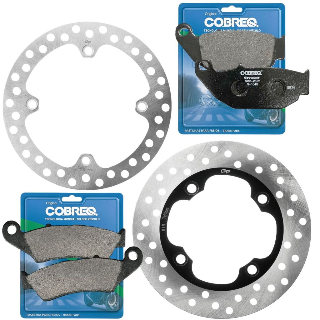 Kit Discos de Freio Xre 300 Abs 2019-2023 + Pastilhas Cobreq