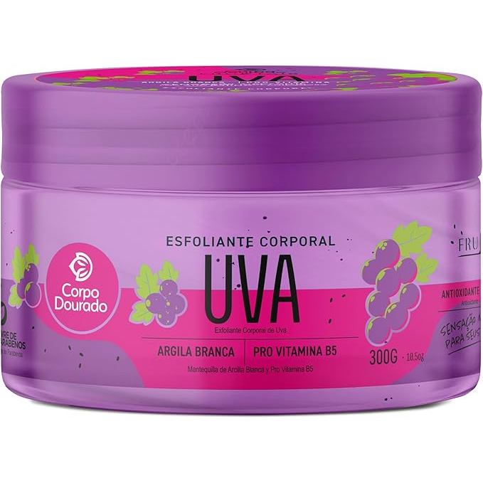 ESFOLIANTE CORPORAL FRUKTAIS UVA E PRO VITAMINA B5 POTE 300g