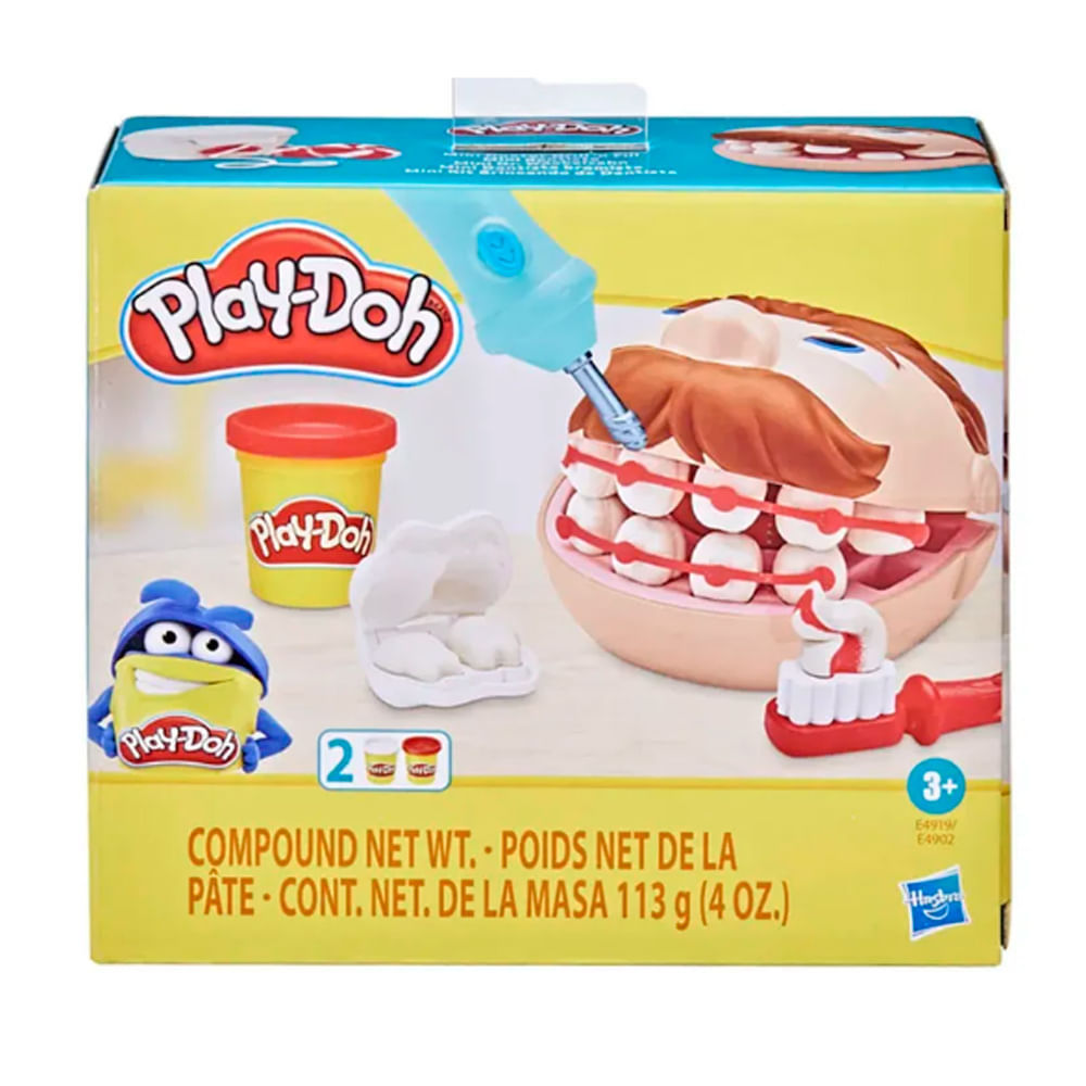 Massa de Modelar Play Doh Mini Clássicos Dentista 3+ Anos