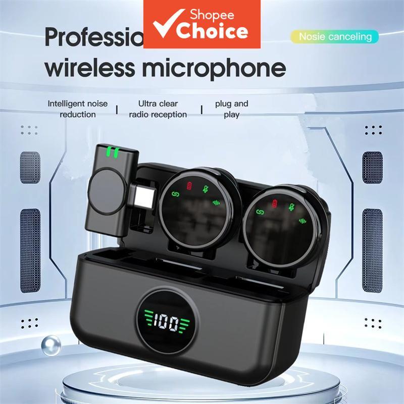 Microfone de Lapela Profissional Sem Fio H'maston MK18/19 com Redução de Ruído