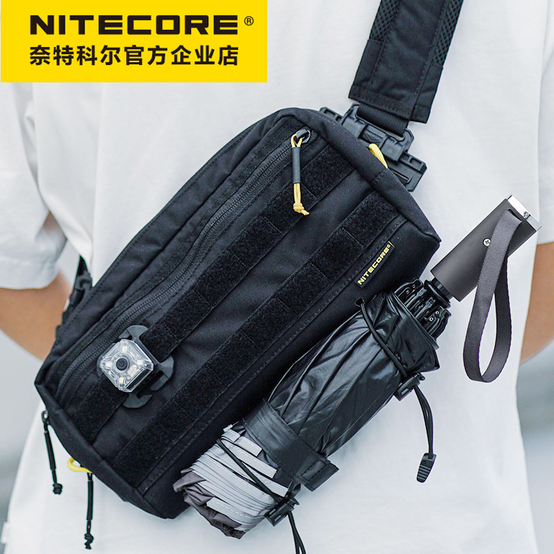 Knight Cole SLB03 Bolsa de peito masculina Crossbody esportes ao ar livre bolsa de ombro estilo funcional bolsa de cintu