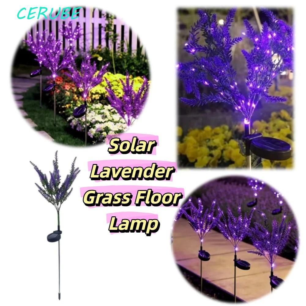 Luz Solar De Lavanda CERUBE , Jardim Com Design À Prova D'água LED Roxo , Estaca Decorativa