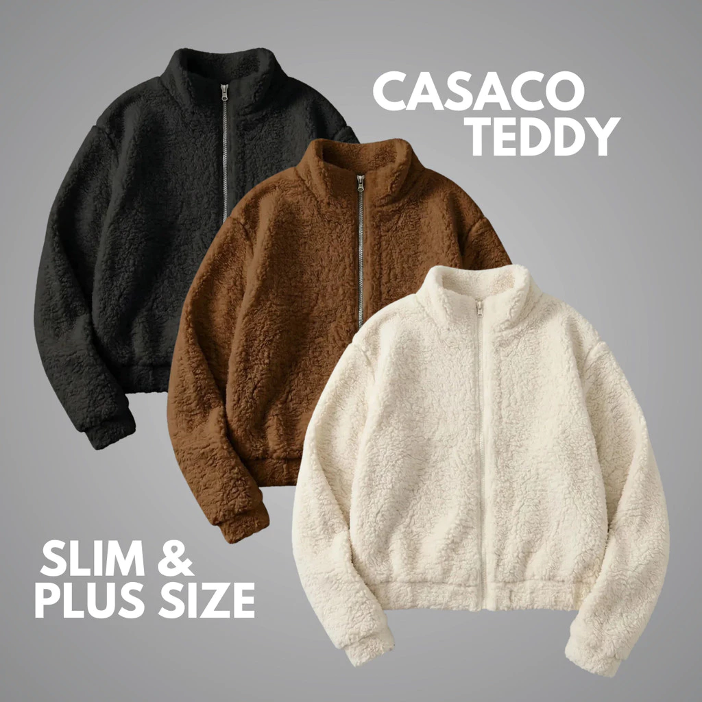 Casaco Teddy Feminino Blusa de Frio Feminina Casaco Feminino Inverno Roupa Inverno Elegante Casaco Termico Feminino Frio