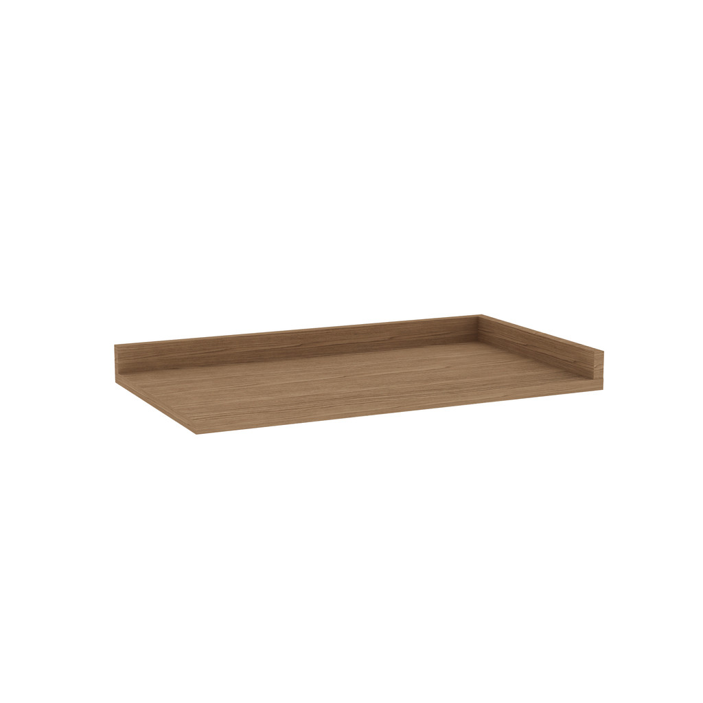 Tampo de 25mm Balcão de Canto Cozinha Iluminata 93cm Ebano