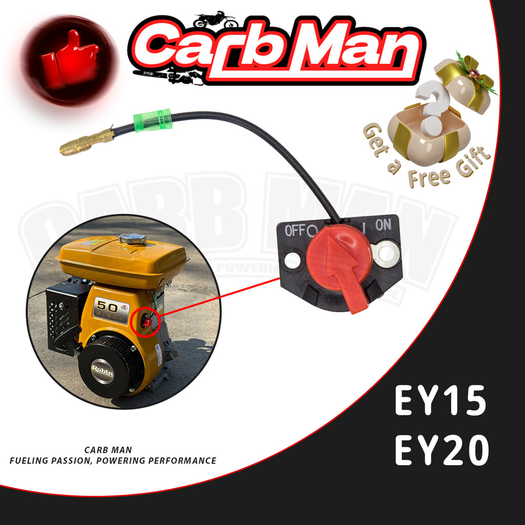 Botão Chave Liga Desliga Motor Ey20 Ey15 3.5hp 5hp Para robin switch btl-ey20 boutiqu