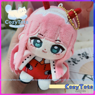 10cm DARLING in the FRANXX Zero Two Postura Sentada Impresso Algodão Boneca Brinquedo Pingente De Pelúcia Reunião