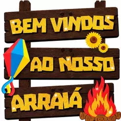 Enfeite Festa Junina EVA Painel "Bem Vindos ao Nosso Arraia" Decoração pra Pendurar