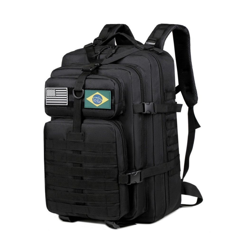 Mochila Tática 50 Litros Reforçada Impermeável Masculina Grande Camping