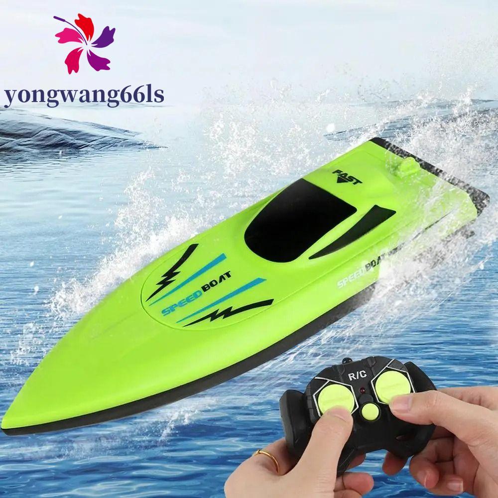 Barco De Controle Remoto YONGWANG , Barcos RC De Corrida De À Vela De Alta Velocidade , Brinquedo De Lancha Sem Fio Prov