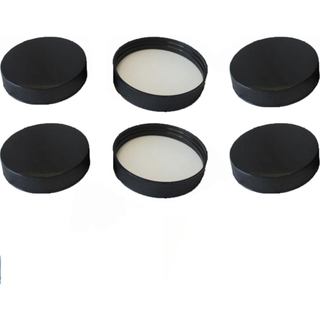 Conjunto de 6 Tampas Rosqueadas para Galões de Água de 3 e 5 Galões - Tampas de Garrafa à Prova de Vazamentos de 53mm (p