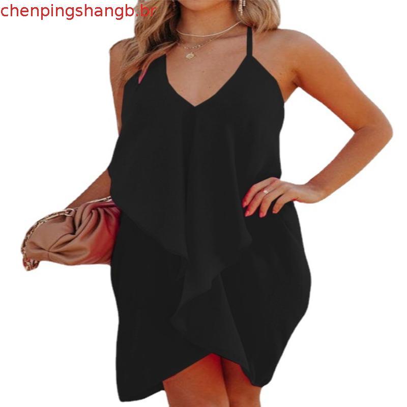 Kit 2 Peças Vestido Envelope Alcinha Soltinho Costa Nua Sem Bojo Com Bicos e Decote Muito Lindo Envio Rápido