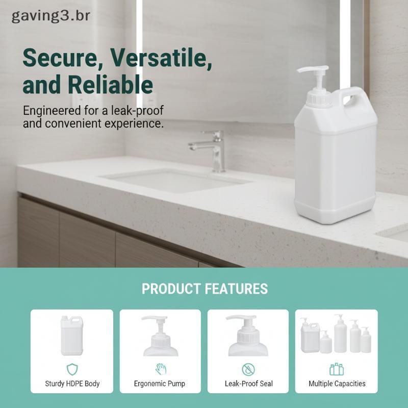 [GAVBR] Frasco De Detergente Para A Roupa Thiened 250mL-2L Desinfetante Água Lavagem Das Mãos Dispensador De Bomba Hidrá