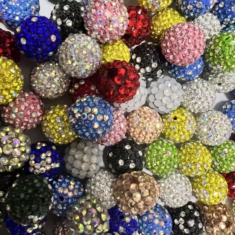 Conta de Cristal Strass 6 -12mm 20 -100 Unidades para Bijuteria Pulseira Colar Artesanato DIY Brilho — imagem 2 de 2