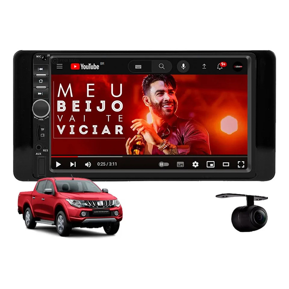 Central Multimídia Mitsubishi L200 Triton 2016 À 2020