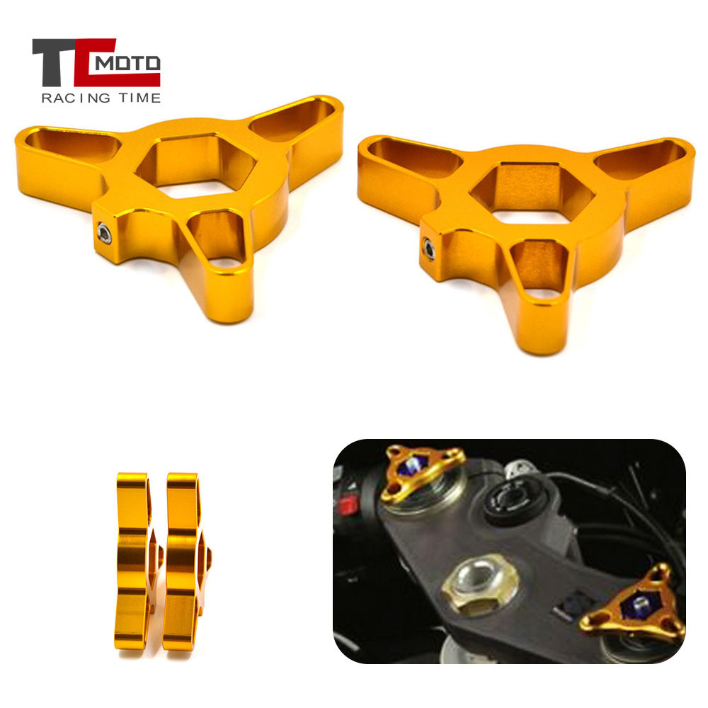 Para KAWASAKI Z800 ZX6R ZX-6R ZX636R ZX6RR ZX14R ZX10R 10R ZX1400 ZZR1400 Motocicleta 14mm Suspensão Garfo Pré-Carga Aju