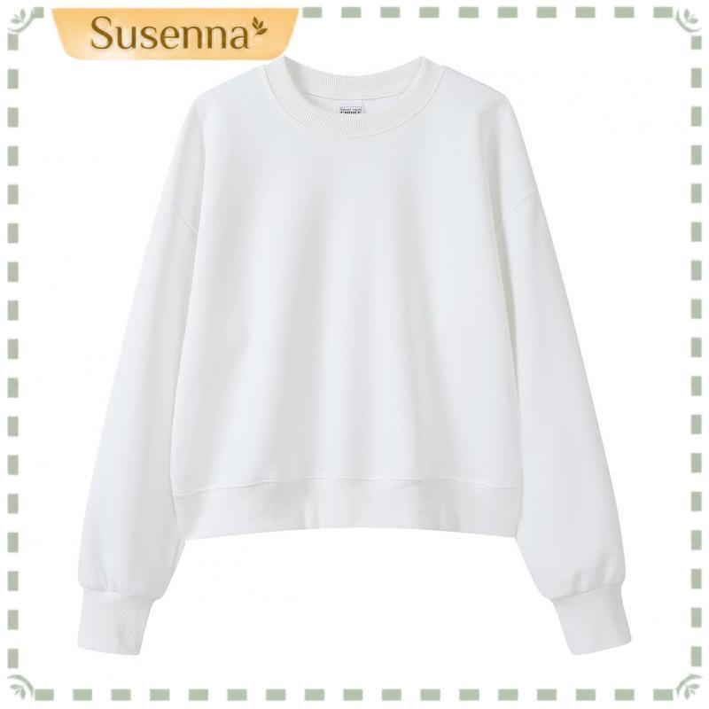 Kit com (3 peças) Cropped Moletom Liso  Feminino Sem Estampa Capuz