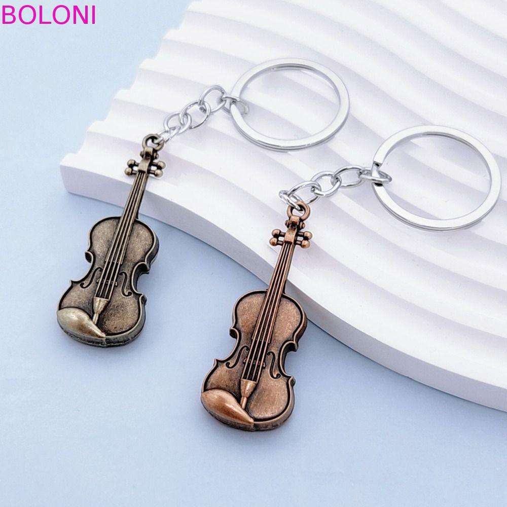 BOLONI Chaveiro De Violino Vintage , Mini De Bronze De Cobre , Pingente De Instrumento Musical De Violoncelo Clássico